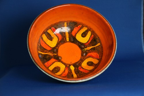 Poole pottery delphis footed - pottery,