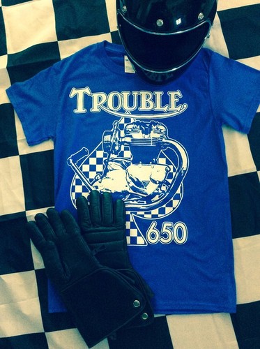 Trouble triumph 650 tee - trouble,