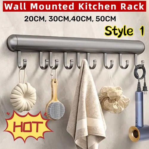 Kitchen rail rack wall mounted - kitchen,