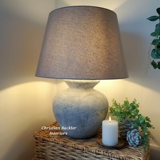 Rustic Ceramic Table Lamp with