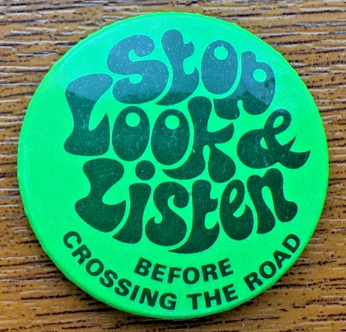 Stop look listen crossing - look,