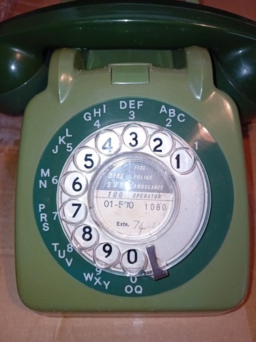 Vintage gpo 706l rotary dial - rotary,