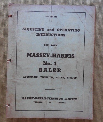 Original 1953 massey harris - original,