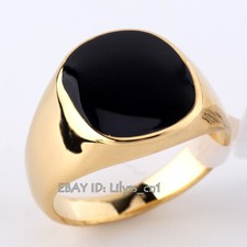 R041 Mens Black Onyx Enamel