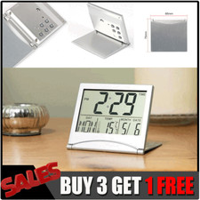 Multifunctional Mini Folding Clock Portable Calendar Alarm Clock Timer Display