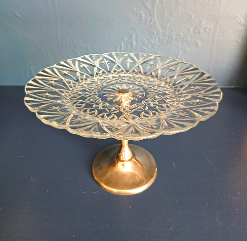 Vintage cut glass - cut, starburst