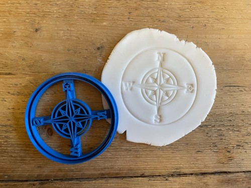 Compass cookie biscuit cutter