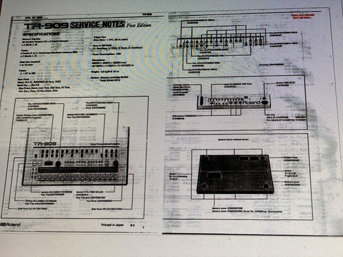 Roland 909 service manual - roland,