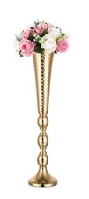 Centerpieces for Wedding Table, 24in Tall Metal Trumpet Vase, 