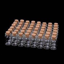 50PCS Clear Glass Bottles with