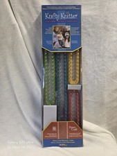 Provo Craft Knifty Knitter Kit 4 Piece Long Loom Series Set Knitting 21-0216 NEW