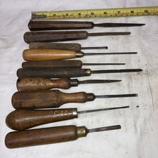 Wood carving chisels x 10 -