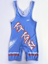 Dynamic Team Sports Wrestling Singlet | KT Kidz | High Cut | Blue | Medium