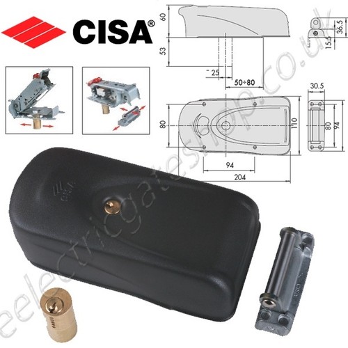 Electric gate lock 12vac cisa - electric,