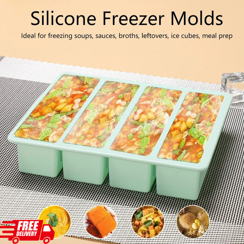 Silicone food freezing molds - silicone,