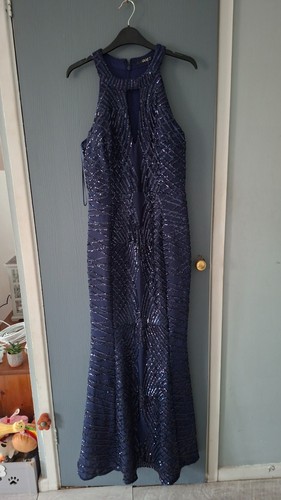 Quiz navy blue sequin dress - , in