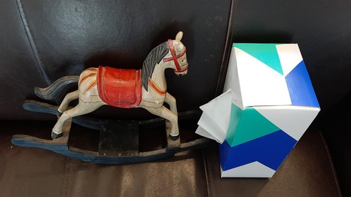 Miniature wooden rocking horse - wooden,