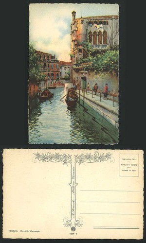 Venezia old art - old, postcard