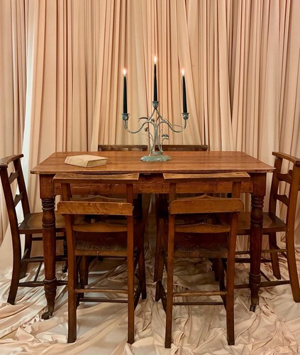 Antique farmhouse dining table - farmhouse,