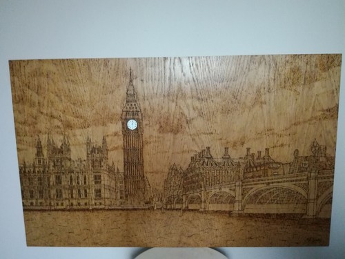 Wood burned london - london, of