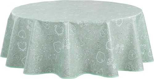 Round oilcloth pvc - wipe, clean