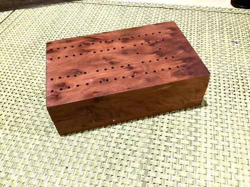 Vintage fold cribbage board - fold,