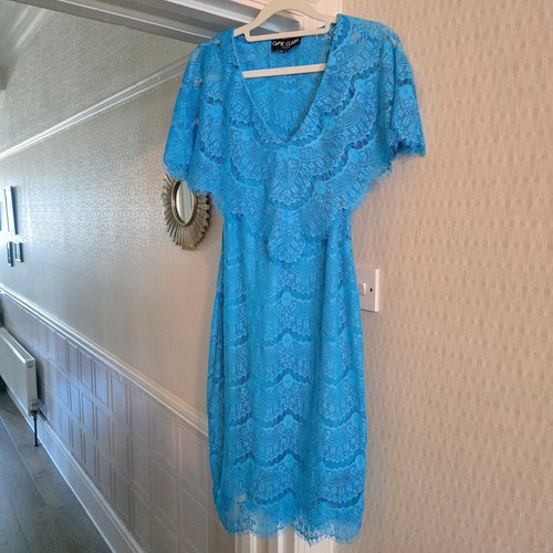 Ossie clark blue - lace, midi