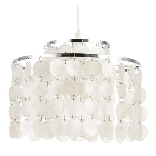 Chrome pendant shade with - pendant,