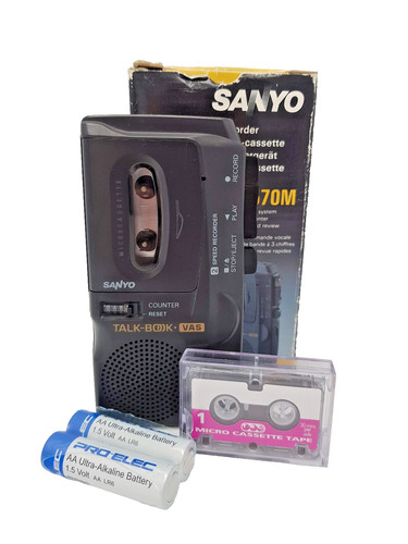 Sanyo trc 570m microcassette - sanyo, trc-570m