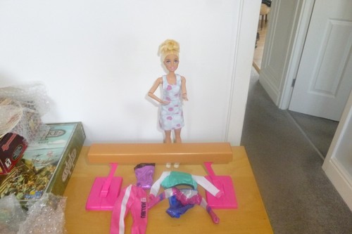 Barbie balance beam and mattel - barbie,