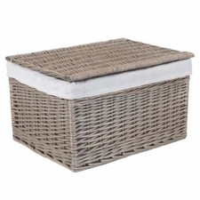 Wicker storage trunk hamper - wicker,