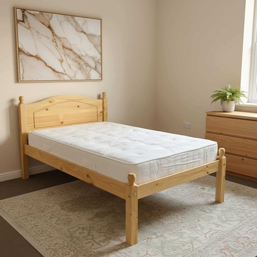 Wooden pine bed - pine,