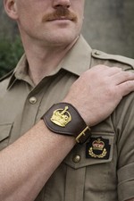 Army Rank Wrist Band Brown