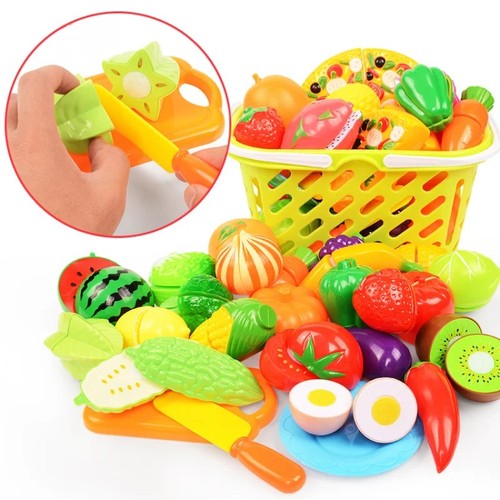 Kitchen fun cutting fruits - fun, and