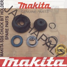 GENUINE MAKITA SDS BIT CHUCK HOLDER 7 PARTS SET FIT HR3210C HAMMER DRILL BREAKER