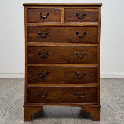 Vintage small yew wood - yew, chest