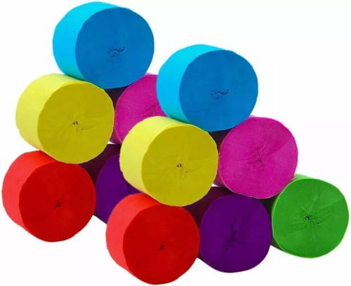 Crepe paper streamer - paper, multi