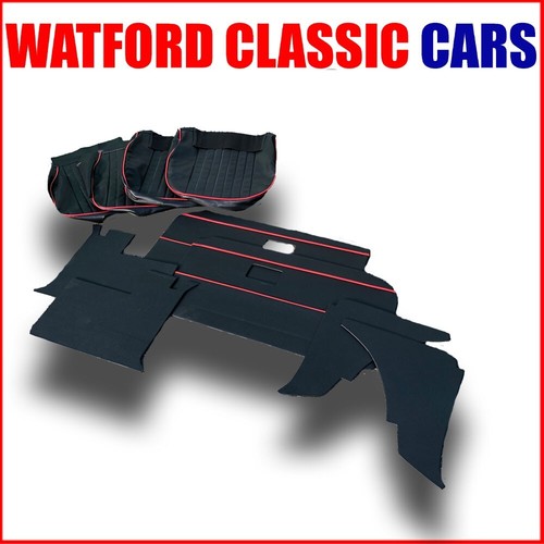 Mgb black red front seat - front,