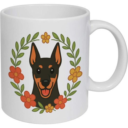 11oz doberman floral - (320ml),