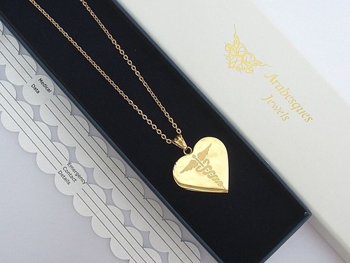 Ladies gold heart - ladies, sos