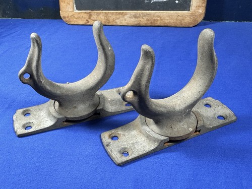 Vintage boat oar locks - oar,