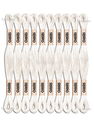 New large skeins white - new, 6