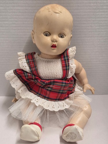 Rosebud doll with - with, tartan