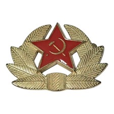 Russian Army  Cap Badge USSR Soviet Union Red Star Hat Vintage
