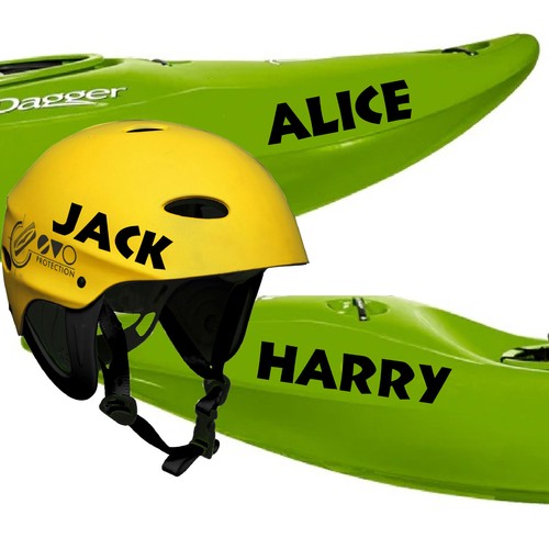 Personalised kayak name - 2,