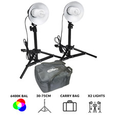 Ex-Pro 100w Photographic Photo Studio Continuous Light Kit Lighting for Tents