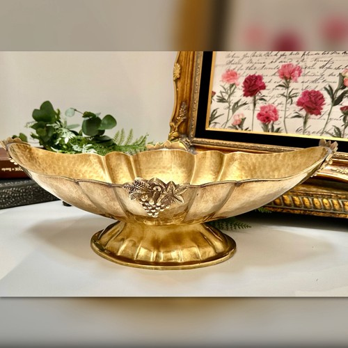 Vintage brass centerpiece - centerpiece, bowl