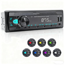 Single 1 Din Car Stereo Radio MP3 Player In-Dash Bluetooth/FM/USB/AUX Head Unit