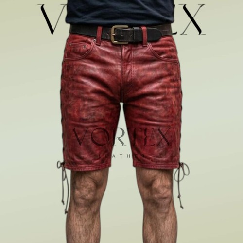 Men red genuine lambskin - genuine,