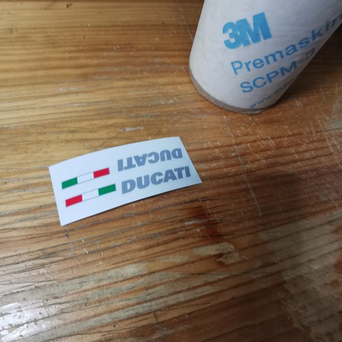 Ducati italia flag decals - italia,